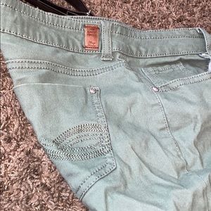 Army green jeans